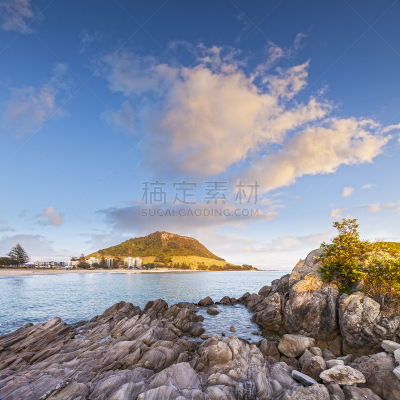 芒格努伊山,丰盛湾,新西兰,旅游目的地,云,地形,山,无人,火山地形,户外