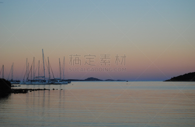 意大利萨丁岛,游艇码头,苏打,天空,群岛,水平画幅,沙子,无人,夏天,户外
