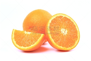 橙子,清新,橙色,切片食物,横截面,水果,白色背景,背景分离,水平画幅,纹理效果