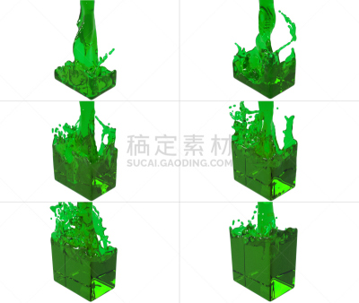 容器,高处,涂料,水平画幅,无人,墨水,白色背景,计算机制图,液体,三维图形