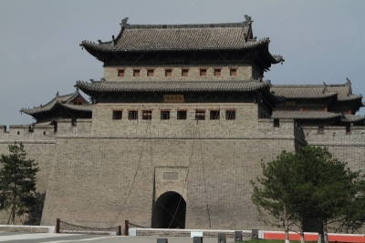 大同,旅游目的地,水平画幅,无人,长城,古城,了望塔,山西省,巨人拱门,国际著名景点
