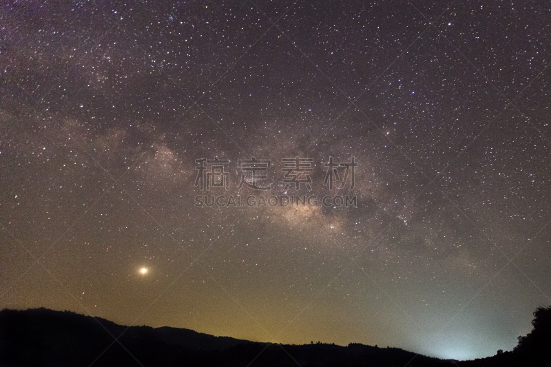 星系,星星,太空,银河系,长时间曝光,颗粒质感,琴状舟形藻,射手座,天蝎座,天空