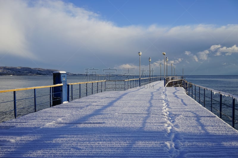 雪,海洋,在下面,游艇码头,非都市风光,鸡尾酒,多层效果,潜水艇,天空,阿波卡次共和国