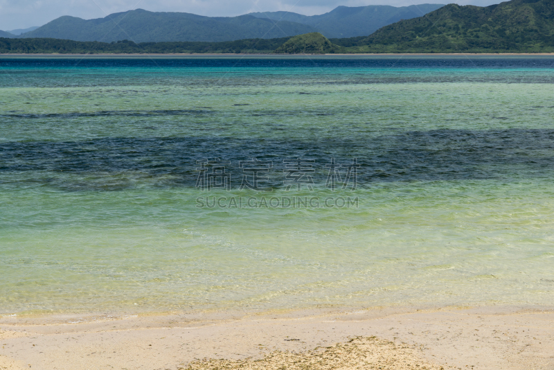 岛,看风景,冲绳县,西表岛,海岸线,当地著名景点,竹富町,纯净,夏天,海滩