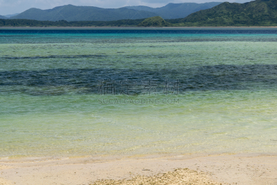 岛,看风景,冲绳县,西表岛,海岸线,当地著名景点,竹富町,纯净,夏天,海滩