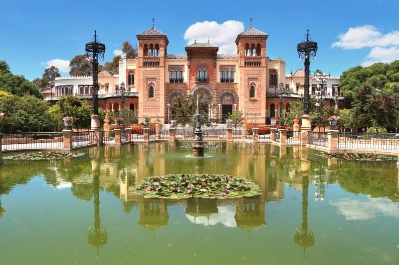 Pabellón Mudéjar, Parque de María Luisa, Seville, Spain