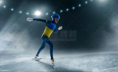 短道速滑,专业人员,运动,长道速滑,仅男人,弹性,平衡,仅一个男人,冬季运动会,球场