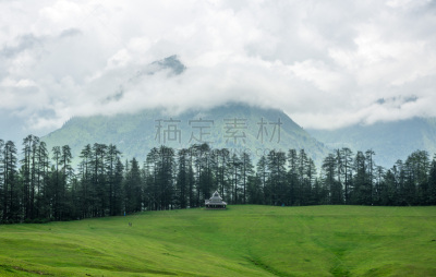 印度,草地,山谷,喜马拉雅山脉,与众不同,喜马偕尔邦,西姆拉,清新,环境,云
