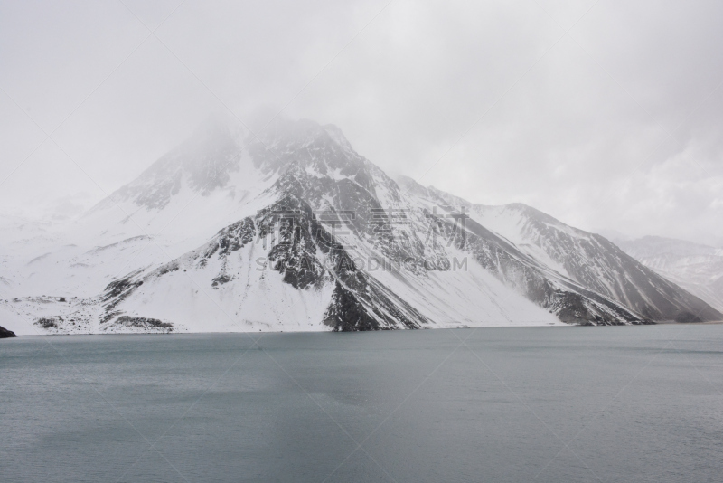 地形,雪,泻湖,山,水,水平画幅,冰河,无人,户外,冰