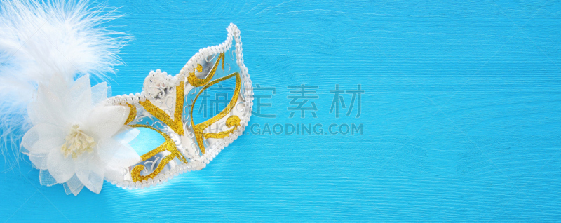 高雅,在上面,背景聚焦,威尼斯面具,色彩鲜艳,图像,伪饰,水平画幅,夜晚,传统