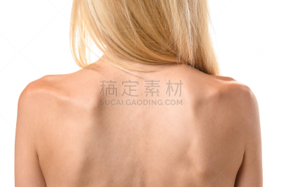 瘦弱,背面视角,女人,神经性厌食症,暴食症,强迫性的,脊柱,人类骨架,混沌,悲痛