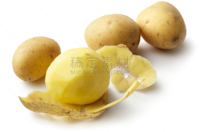 蔬菜,马铃薯,白色背景,分离着色,水平画幅,高视角,食品杂货,素食,无人,生食