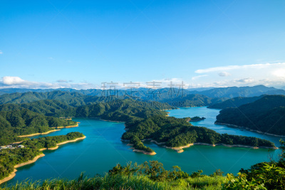 岛湖,千峰,鳄鱼,桂圆,水库,岛,航拍视角,运河,水,新的