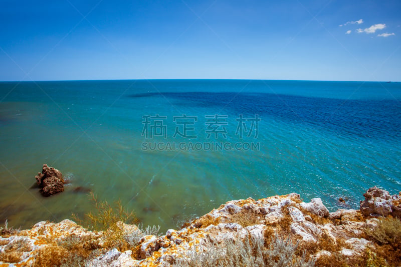 海滩,岩石,海洋,风景,美国公开赛,蓝色,天空,北角,克里米亚,水