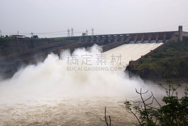 伊泰普水坝,巴拉圭,巴西,巴拉那河,堰,巴拉那洲,水力发电,水电站,电缆,水