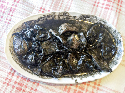 墨鱼,墨水,标有线的贝壳,鱿鱼,餐盘,水平画幅,无人,蛇,配方,海产