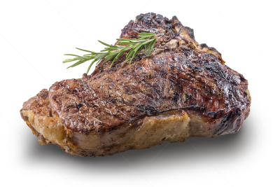 格子烤肉,t骨牛排,迷迭香,完整,嫩里脊排,水平画幅,膳食,肉,白色,烤的