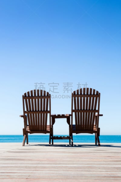 户外椅,自然,垂直画幅,图像,国家公园,海洋,椅子,太平洋,无人,韩国
