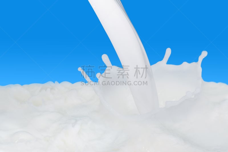 牛奶,蓝色,波浪,背景,奶制品,水平画幅,钙,奶昔,奶油,湿