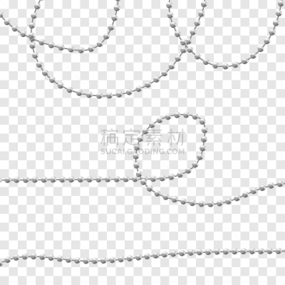 珠子,链,矢量,华丽的,球体,球,背景分离,华贵,边框,装饰物