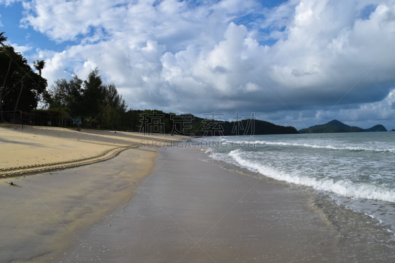 自然,马来西亚,海滩,吉打州,宝石,马六甲海峡,浮罗交怡岛,安达曼海,天空,风