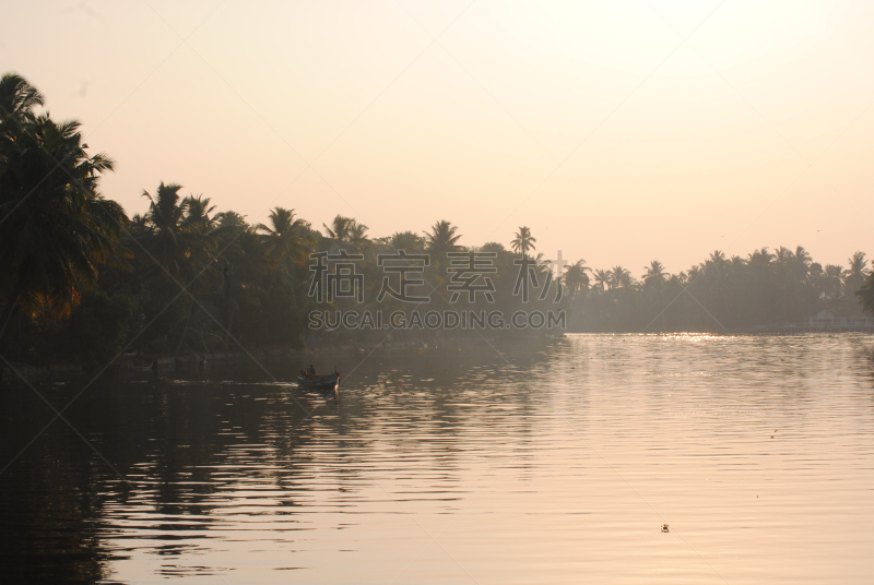 鸟类,河流,格林菲尔德,自然,水平画幅,橙色,地形,喀拉拉邦死水湾,无人,户外