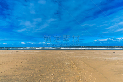 德国北海地区,水,天空,暴风雨,水平画幅,云,沙子,无人,户外,荷兰