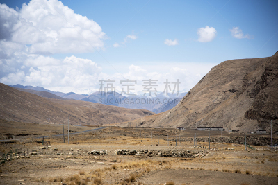 喜马拉雅山脉,藏族,风景,青藏高原,山口,山脊,山顶,自然美,山脉,天空
