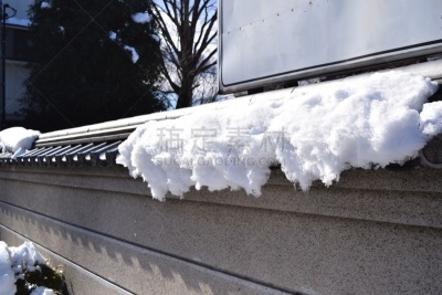 雪,日本,川越,篱笆,传统,水平画幅,建筑,无人,户外,围栏