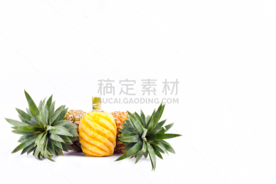 去皮的,熟的,菠萝,食品,健康食物,水果,白色背景,分离着色,枫树的翅果,维生素a