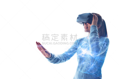 非凡的,现代,网络空间,青年人,玻璃杯,锯子,未来,新的,休闲活动