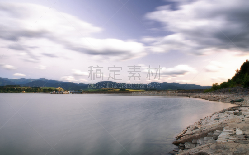 利普托夫斯卡玛啦,自然美,斯洛伐克,水,美,水平画幅,地形,美人,夏天,黄昏