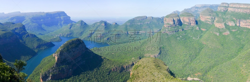 布莱德河峡谷,三只动物,姐妹,环境,河流,夏天,户外,晴朗,水坝,山脉