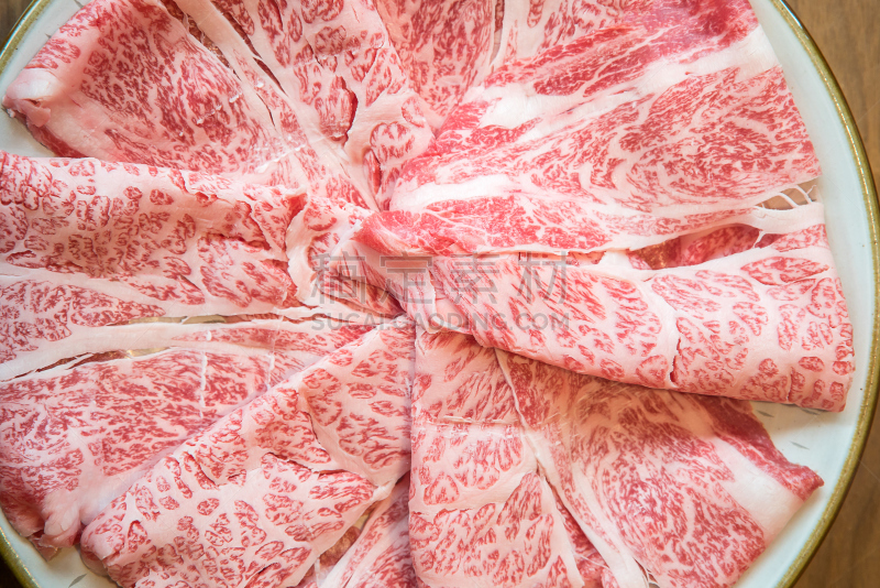 牛肉,纹理,寿喜烧,涮涮锅,炖品,飞驒山脉,餐具,水平画幅,生食,膳食