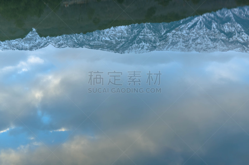 天空,冬天,森林,山,湖,气候,寒冷,云,奥地利,霜