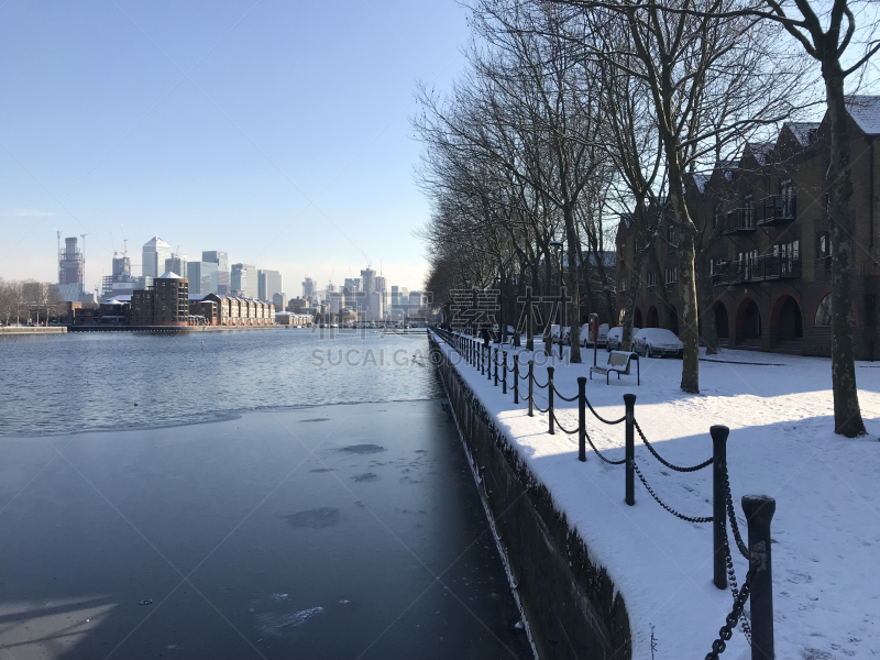 水,雪,码头周围,码头,日光,腰部以下,商用码头,格陵兰,萨里市,伦敦