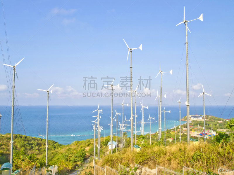 山,能源,风轮机,天空,多代家庭,风,水平画幅,风力,无人,涡轮