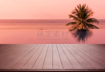 木制,无边际泳池,平顶,水,天空,留白,酒店游泳池,休闲活动,曙暮光,夏天