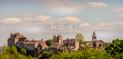 法国,乡村,罗特地区,莫斯特,纪念碑,水,水平画幅,古老的,旅行者