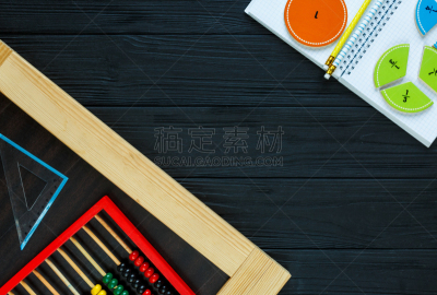 好奇心,多色的,桌子,数学,概念,材料,重返校园,木制,背景,教育