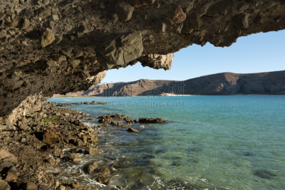 墨西哥,海滩,拉巴斯,海湾,hernando cortez,悬于之上,下加利福尼亚半岛,悬崖,水平画幅,岩石