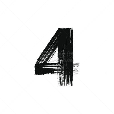 干的,画笔,数字4,动物手,纹理效果,绘画插图,性格,计算机制图,计算机图形学,知识