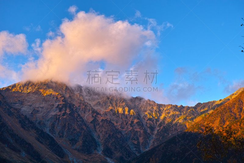 山脉,松本,日本阿尔卑斯山脉,天空,美,度假胜地,水平画幅,长野县,无人,东亚