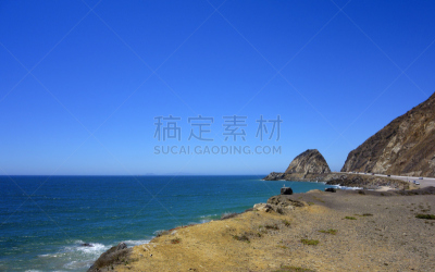 慕鼓角,海滩,一只动物,水,天空,水平画幅,山,沙子,交通,旅行者
