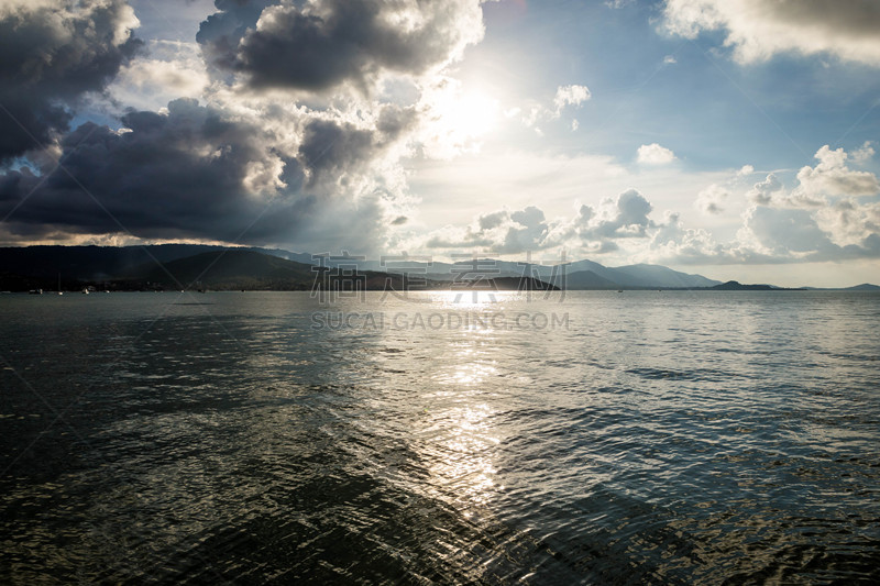 海滩,泰国,苏梅岛,水,天空,沙子,丁字裤,夏天,海岸地形,棕榈树