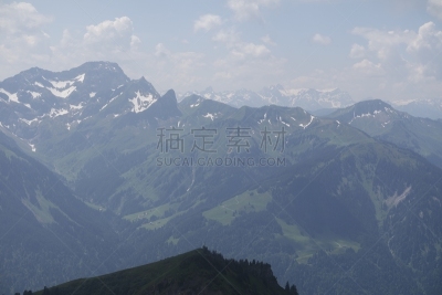 山,布雷根茨,自然,水平画幅,绿色,地形,无人,欧洲,户外,植物