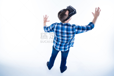 成年的,男人,手,显示器,舒服,未来,水平画幅,智慧,美人,科学