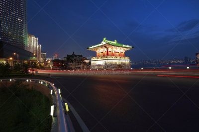 夜晚,过去,路,建筑外部,南昌市,江西省,汽车赛道,市区路,古老的,田径跑道