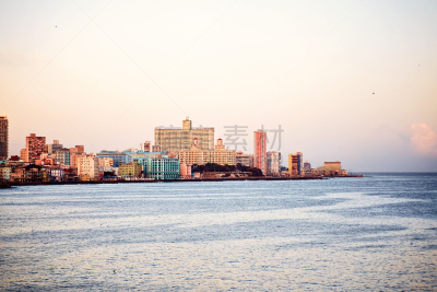 玛丽卡大道,古巴,都市风景,海洋,特拉华,拉丁美洲,纳西那尔酒店,大西洋,哈瓦那,殖民地式