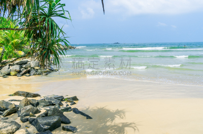海滩,鸡尾酒,斯里兰卡,自然,水平画幅,沙子,印度洋,无人,蓝色,塞舌尔